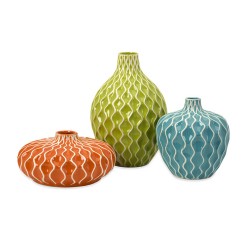 Agatha Ceramic Vases - Set of 3  - 25016-3