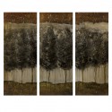CKI Moody Forrest Oil on Canvas - Set of 3