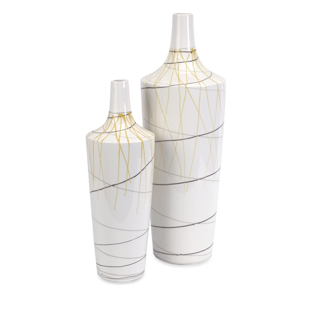 Curasso Retro Finish Vases - Set of 2