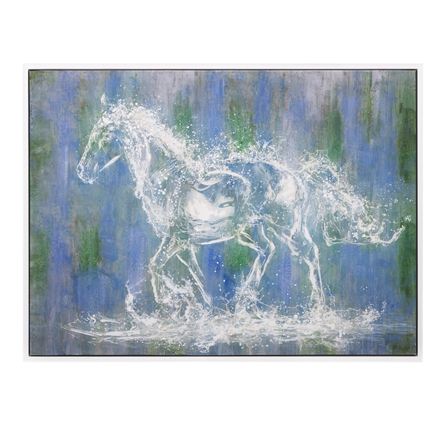 Ghost Horse Oil on Canvas with Frame
