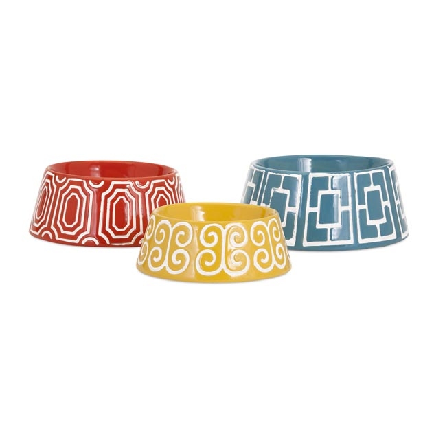 Maisy Ceramic Pet Bowls - Set of 3