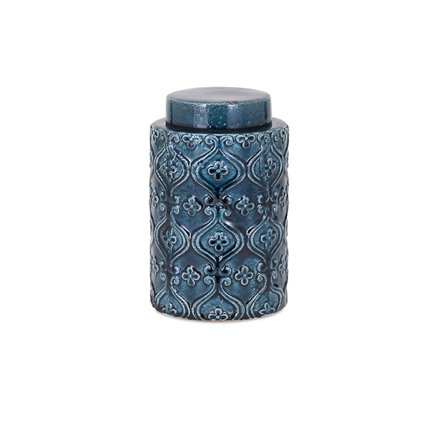 Iris Small Blue Canister