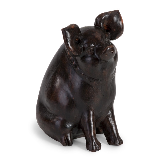 Curious Pig Figurine