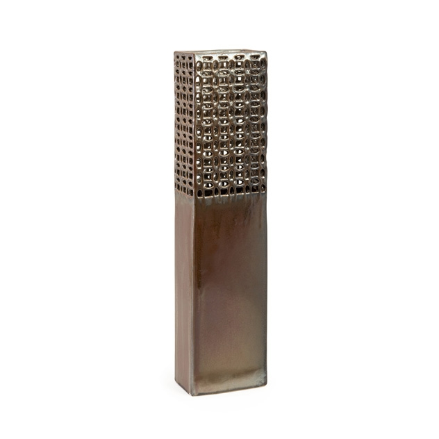 Zorion Tall Cutwork Ceramic Vase