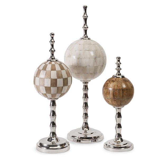 Randolph Bone Finials - Set of 3
