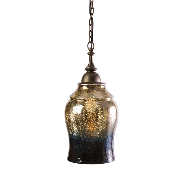 Ocean Blue Ombre Pendant Light