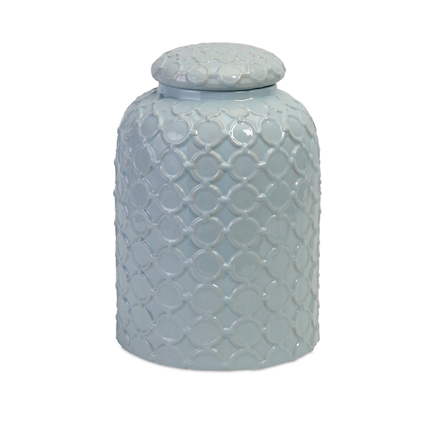 Robin's Egg Blue Lidded Jar