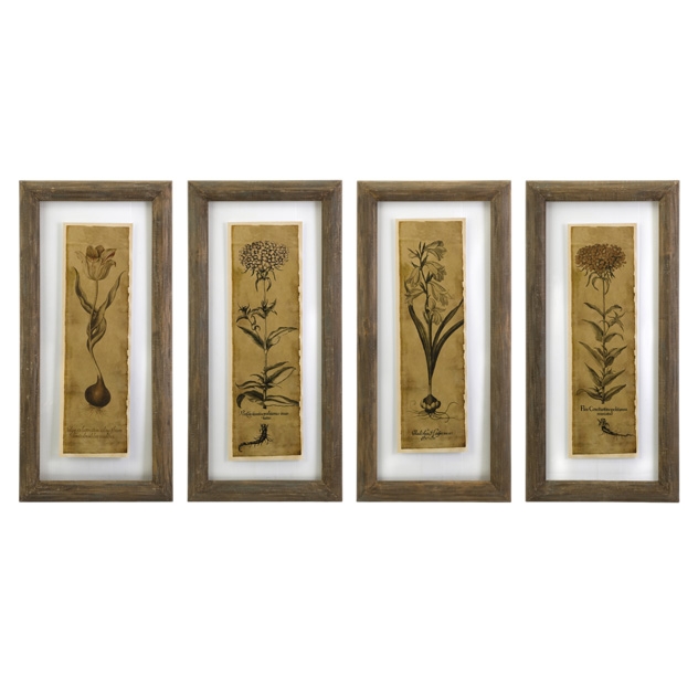 Cassander Double Glass Print Wall Art - Set of 4
