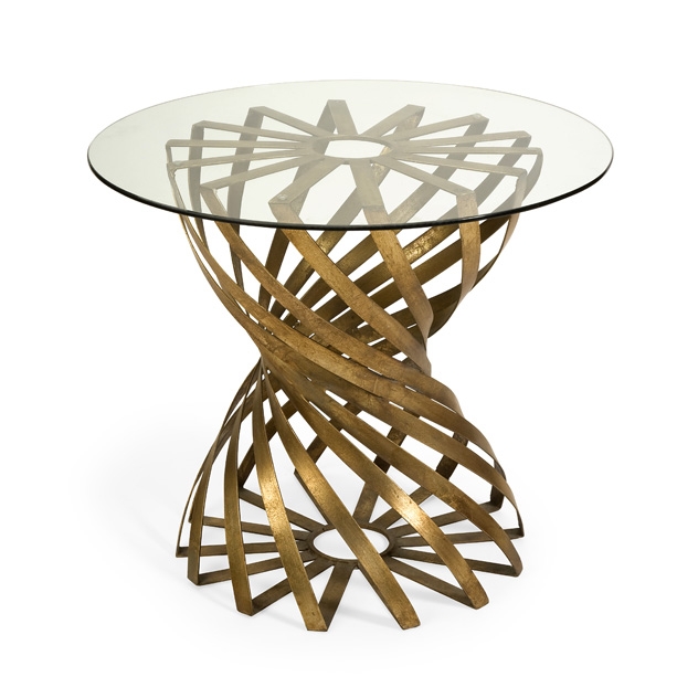 Marceau Accent Table with Glass Top