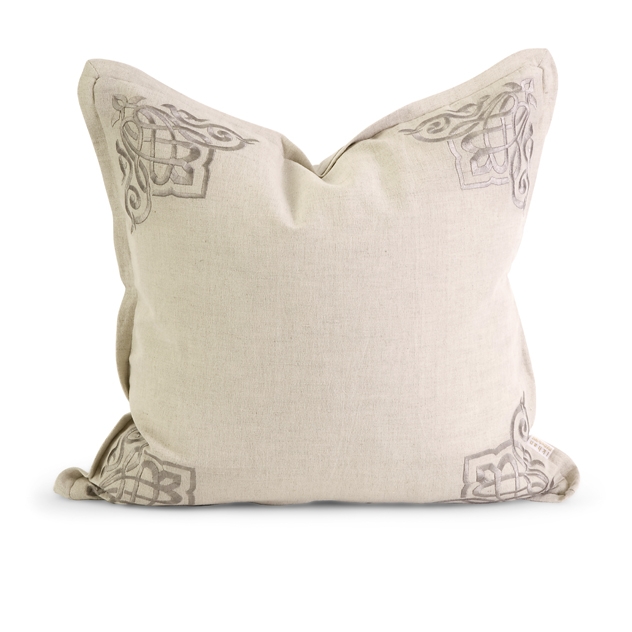 IK Chenoa Embroidered Pillow w/ Down Fill