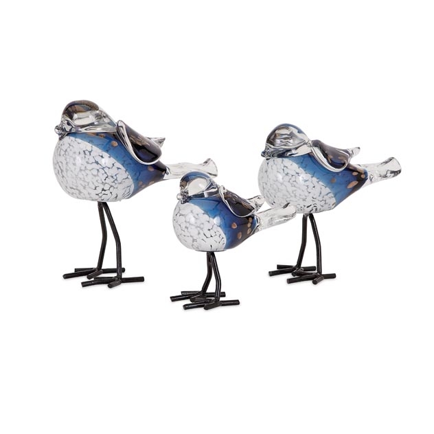 Chirp Bird Statuaries - Set of 3
