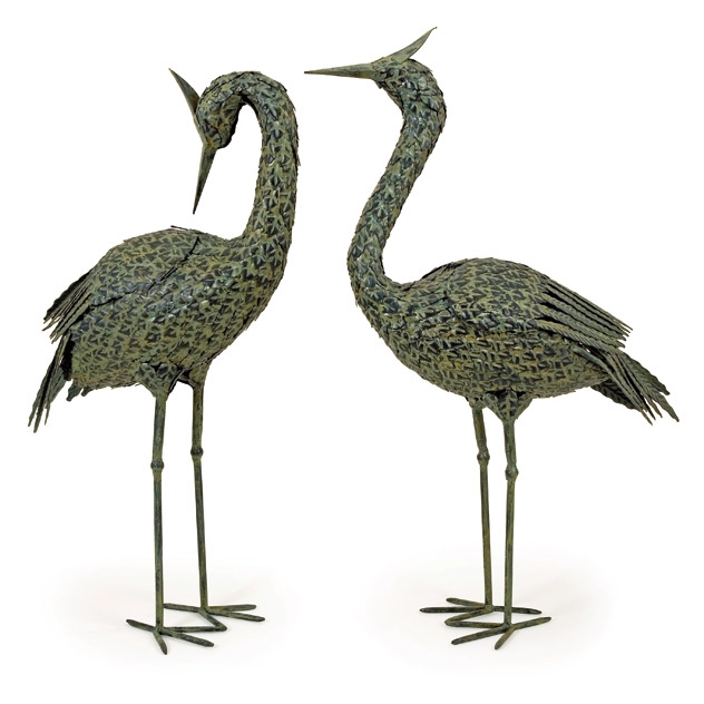 Metal Coastal Birds - Set of 2