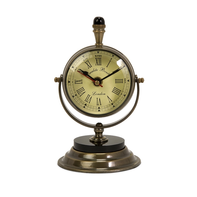 Soren Brass Table Clock