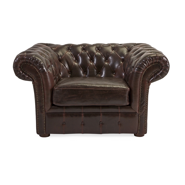 Morgan Tufted Leather Chair