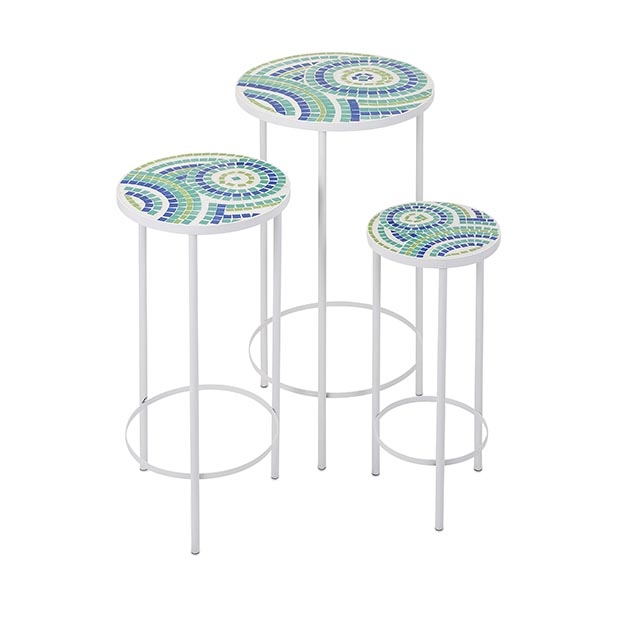 Laguna Mosaic Tables - Set of 3