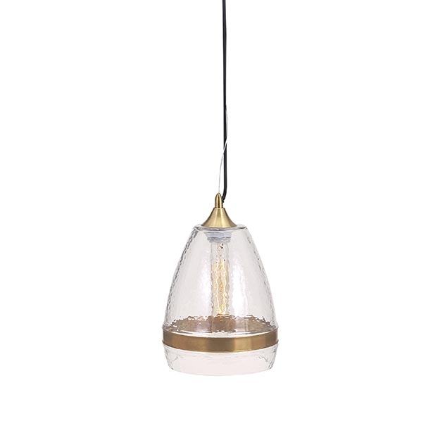 Freya Large Clear Dome Pendant Light