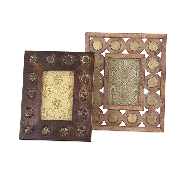 Frona Wood Photo Frames - Set of 2