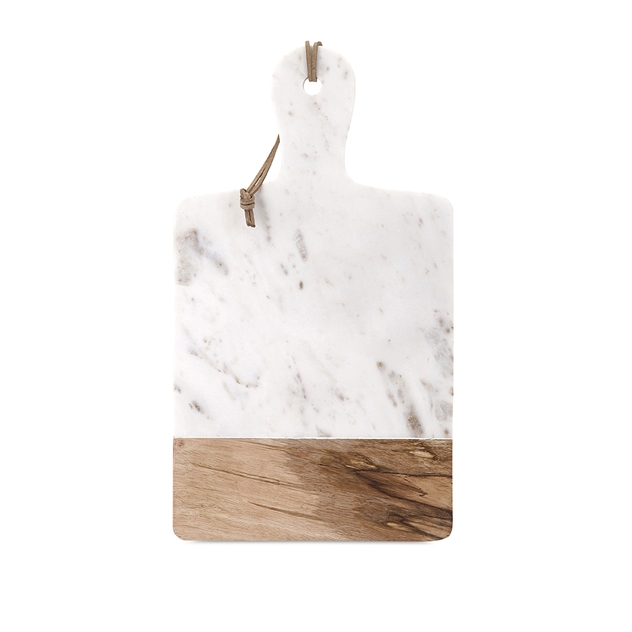 Addy Marble and Wood Cheese Board