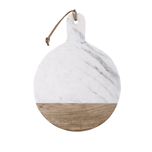 Peyton Marble and Wood Cheese Board