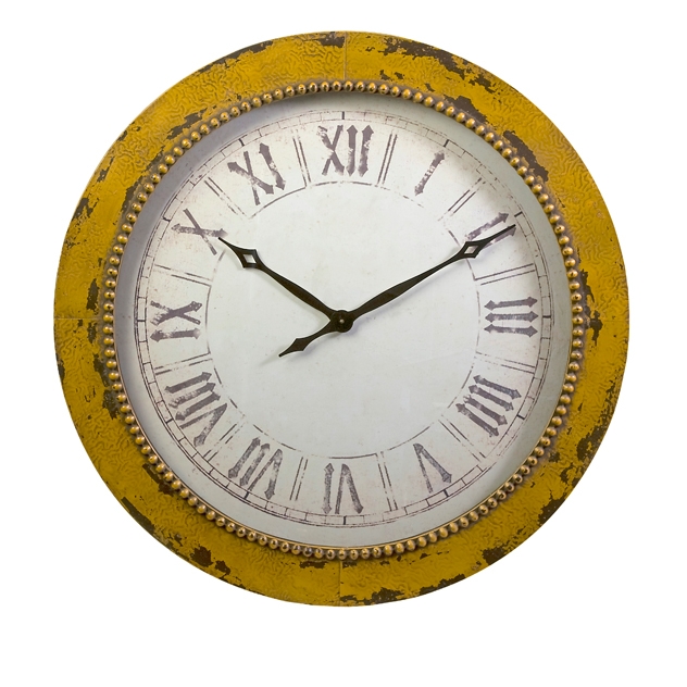 Bryony Yellow Wall Clock