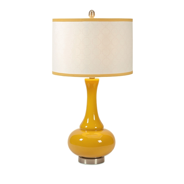 Essentials Mellow Yellow Glass Table Lamp