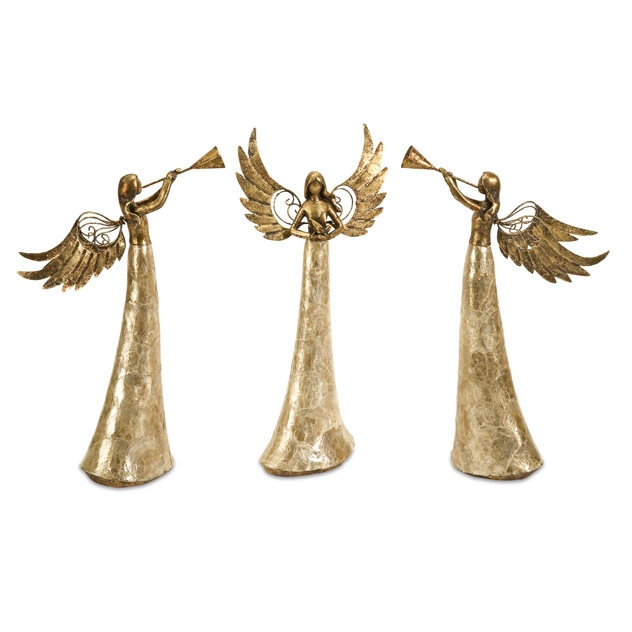 Capiz Shell Angels - Set of 3