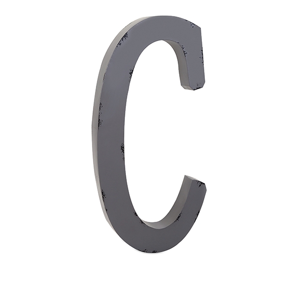 Ella Elaine Oversized Metal Letter C