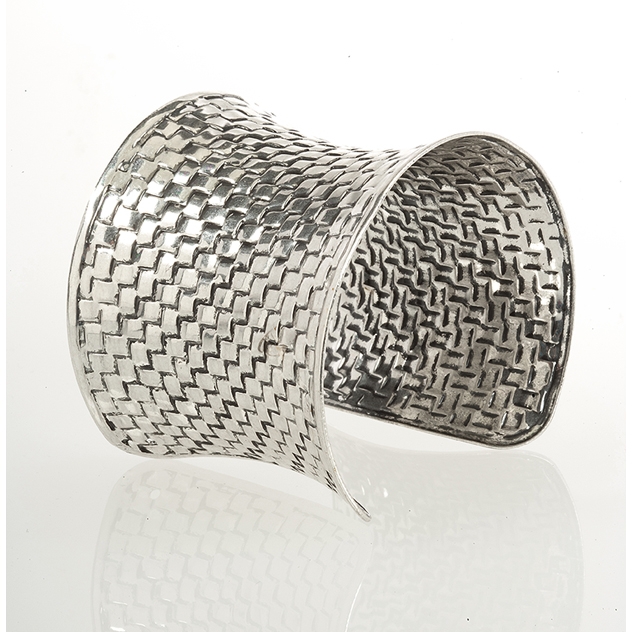 BTQ Burnished Silver Cuff