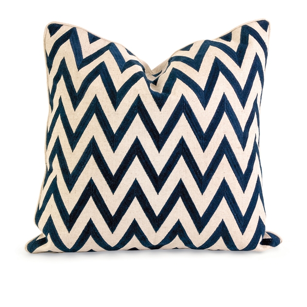 IK Maslow Embroidered Pillow with Down Fill