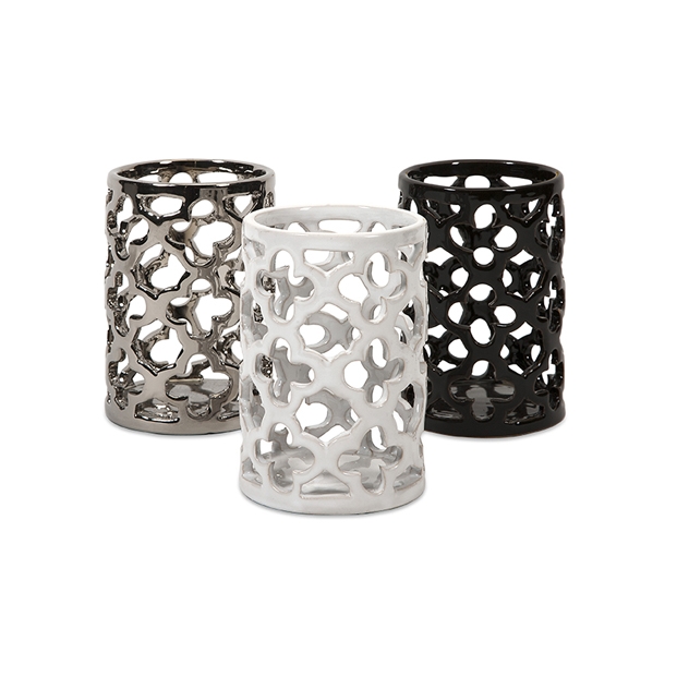 Morgan Cutwork T-Light Holder - Ast 3