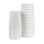 Daley Ribbed Vases - Set of 2
