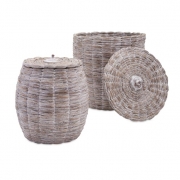 Cassiel Lidded Baskets - Set of 2