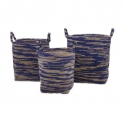 Cyprus Seagrass Baskets - Set of 3