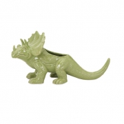 Dinosaur Green Ceramic Planter