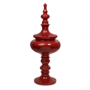 Lidded Large Red Urn