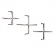 Radley Stainless Steel Wall Hangers - Set of 3
