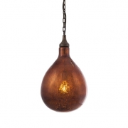 Salina Bronze Mercury Glass Pendant Light
