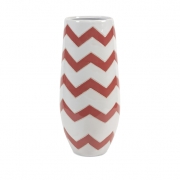 Essentials Melon Sorbet Chevron Vase