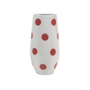 Essentials Melon Sorbet Polka-Dot Vase
