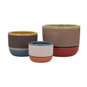 Jacey Earthenware Planters - Set of 3