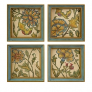Elberta Handpainted Wall Art - Set of 4