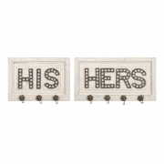 Ella Elaine His and Hers Wall Hooks - Set of 2