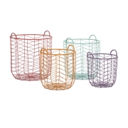 Maya Metal Baskets - Set of 4
