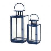 Essentials Marine Blue Lanterns - Set of 2