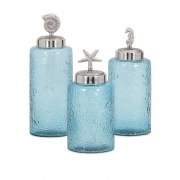 Aubrey Lidded Glass Canisters - Set of 3
