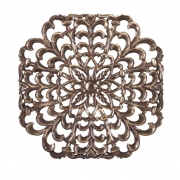 Nadia Carved Wood Panel
