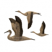 Reeds Migration Wood Wall Décor - Set of 3