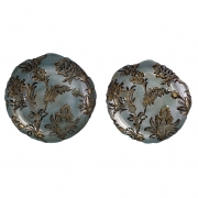 Turqoise Antique Platters - Set of 2
