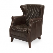 Bailey Leather High-Back Chair