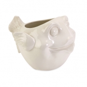 Aquila Large White Fish Planter